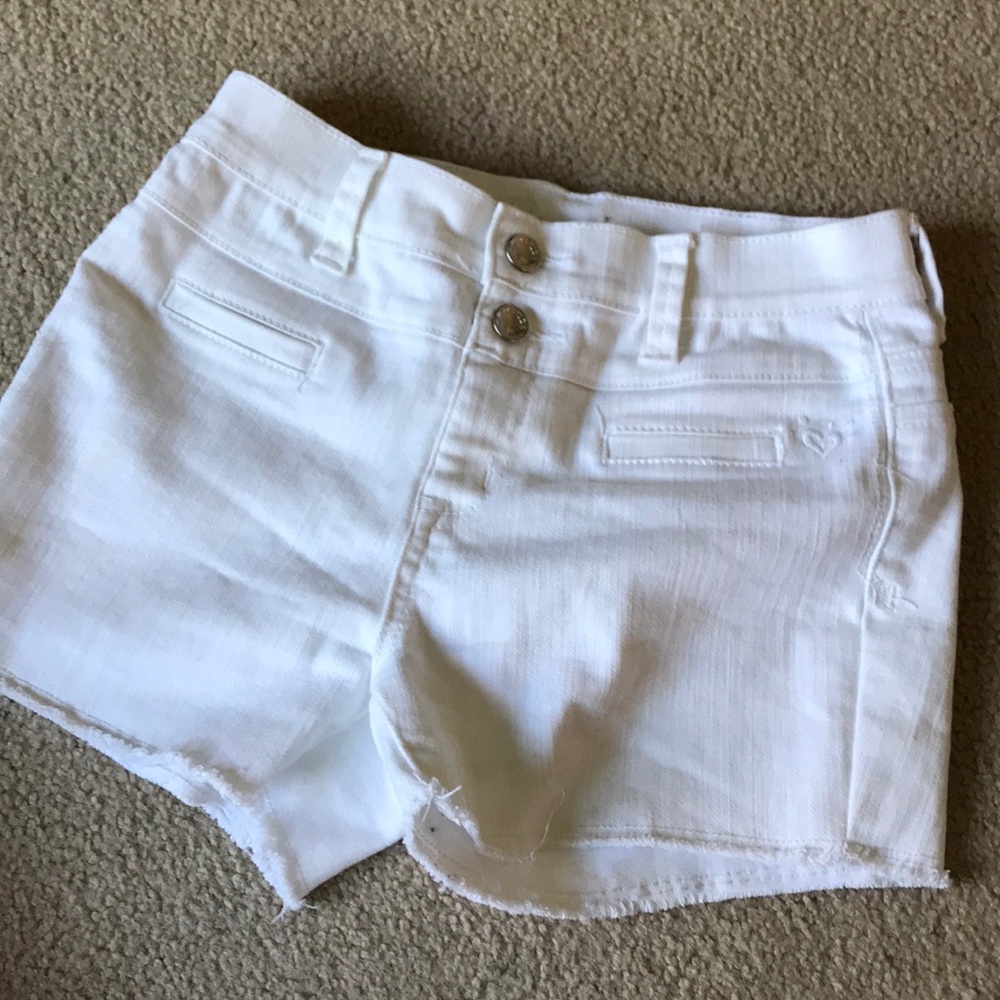 Justice white denim jeans